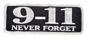 Parche 9-11 Never Forget - Gran color. Blanco y negro - negocio propiedad de veteranos - Imagen 1 de 1