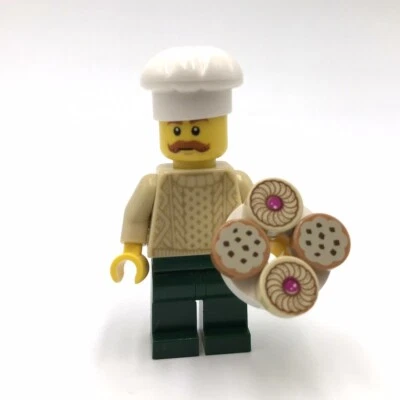 LEGO Pastry Chef minifigura 60235 Holiday Cook minifigura Foto 1 de 4