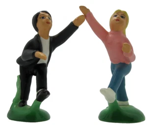 Vintage 5 und Groschen inkl. verpackt Salz und Pfefferstreuer Set Rock & Roll Tänzer - Bild 1 von 10