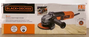 BLACK+DECKER 6Amp, 4-1/2in Small Angle Grinder BDEG400, New A2 - Picture 1 of 8