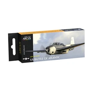 Arcus #E5099 Smalto Pittura Set US Battle of Atlantic 6 Colori 10ml per Model Kit - Foto 1 di 14