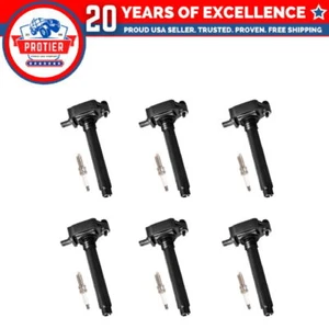 Set of 6 Ignition coil + Spark Plug Compatible with Chrysler Dodge Jeep Ram - Picture 1 of 1