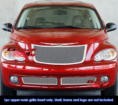 Se adapta a Chrysler PT Cruiser 2006-2010 superior acero inoxidable cromo malla rejilla inserto Foto 1 de 2