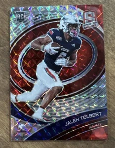 2022 Jalen Tolbert /25 Panini Chronicles Draft RC Red Spectra - Dallas Cowboys - Picture 1 of 2