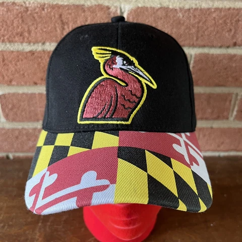 Delmarva Shorebirds Maryland Flag Hat Promotional One Size Fits All Cover