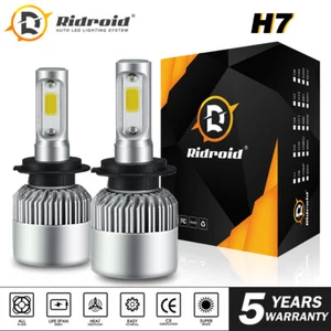 Kit de conversión de bombillas de faros LED H7 blanco brillante frío 6000K haz alto o bajo - Imagen 1 de 24
