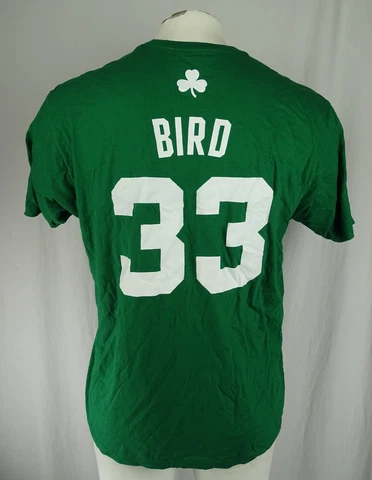 Boston Celtics NBA '#33 Larry Bird' Adidas Men's T-Shirt Cover