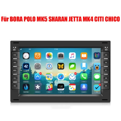 7" Android13 Autoradio GPS 1+32GB Für BORA POLO MK5 SHARAN JETTA MK4 CITI CHICO - Bild 1 von 4