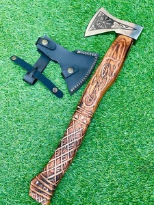 Wikinger-Axt Aus Kohlenstahl Für Die Jagd, Taktische Tomahawk-Axt - Bild 1 von 5