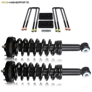 Fits 2009-2013 Ford F-150 2WD 2x 1" Rear Leveling Lift Kit & 2x Front Struts - Picture 1 of 9