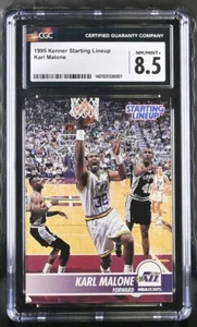 Jazz Karl Malone 1995 Kenner Starting Lineup CGC Graded 8.5 Card - Picture 1 of 2