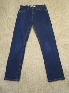 Levis 502 Jeans Boys 14 Blue Youth Tapered Kid 27x27 Pants Dark Wash Outdoor - Picture 1 of 9