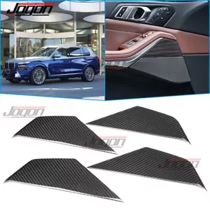 Panel de puerta lateral interior decoración moldura para BMW X7 X5 G05 G07 2019-2025 carbono real - Imagen 1 de 12