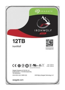 12TB Seagate IronWolf NAS 3.5" 7200RPM SATAIII 256MB Cache Internal Hard Drive - Imagen 1 de 2