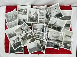 Vtg.Lot of (29) 5"x4" B&W Souvenir Photos -Washington, DC, England,Virgin Island - Picture 1 of 17