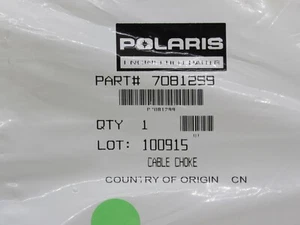 Polaris 7081299 Choke Cable 7-2014 2X4 4X4 Midsize Carb Israel Ranger 500 400 - Picture 1 of 4