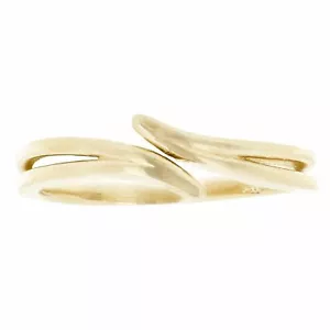 14 Karat Gelbgold stapelbarer Bypass-Ring 2,4 Gramm Größe 6 - Bild 1 von 2