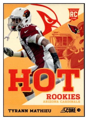 2013 Score #44 Tyrann Mathieu Hot Rookies Hobby RC - Image 1 of 2