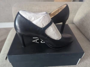 Naturalizer Woman's Talossa Leather High Heel Shoe UK 4 Black Show Heel - Picture 1 of 13
