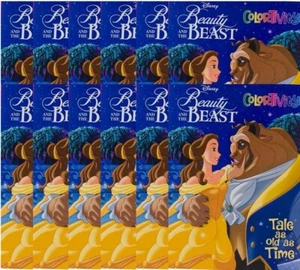 Beauty and The Beast Bulk Coloring Book 12 Belle Full Size Books Party Favors - Picture 1 of 6