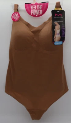 Body Tanga MAIDENFORM Power Players Control Firme BEIGE Para Mujer Talla XL NUEVO Foto 1 de 4
