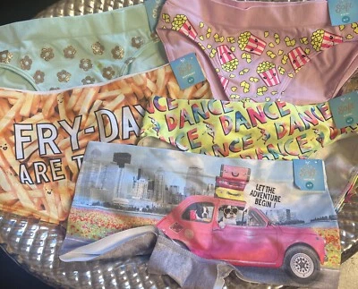 Paquete de 8 ropa interior Justice Girls talla 6/7 nuevo con etiquetas Foto 1 de 2