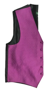 Men's Very Berry Ralph Lauren Tuxedo Vest Fullback Wedding Groom Church Suit 5XL - Picture 1 of 3