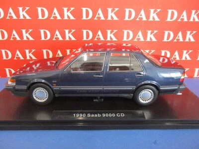 Die cast 1/18 Modellino Auto Saab 9000 CD Turbo Dark Blue 1990 by Triple9 - Immagine 1 di 4