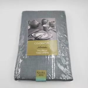 "Mantel oblongo a prueba de derrames Noritake Colorwave gris pizarra 60" x 84""" - Imagen 1 de 5