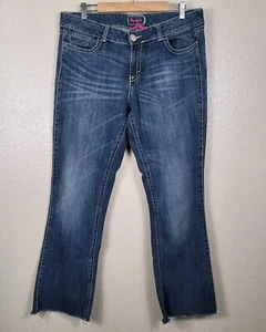 Wrangler Jeans Womens Sz 13 X 34 Premium Patch Denim Stretch Boot Cut Mid Rise - Picture 1 of 11