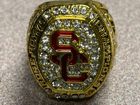2016 USC TROJANS COMMEMORATIVE CHAMPIONSHIP RING SIZE 11 Cover