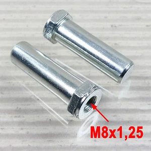 FOLLOWME 2 Stück M8x1,25 ACHSVERLÄNGERUNGSMUTTER für FollowMe Tandemkupplung - Bild 1 von 1