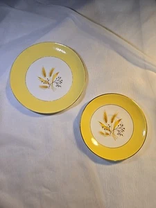 Vintage ~Century Service ~ Autumn Gold ~Set Of 2~ 6inch And 7inch Plates~ USA - Picture 1 of 5