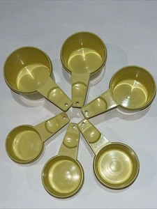 Vintage Tupperware Messbecher blass Ernte gelb Komplettset 6 Stück - Bild 1 von 6