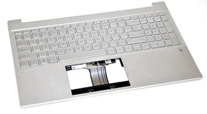 M08912-001 TOP COVER NATURAL SILVER W/ KEYBOARD NATURAL SILVER BL US HP 15-EH(A) - Picture 1 of 2