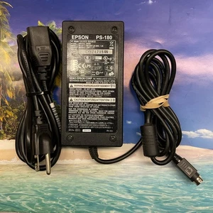 Adaptador de CA genuino Epson PS-180 3 pines M159A 24V 2.1A POS impresoras fuente de alimentación - Imagen 1 de 3