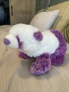 Ganz Webkinz Purple & White Pretty Panda Plush Toy Stuffed Animal HM405 no code - Picture 1 of 6