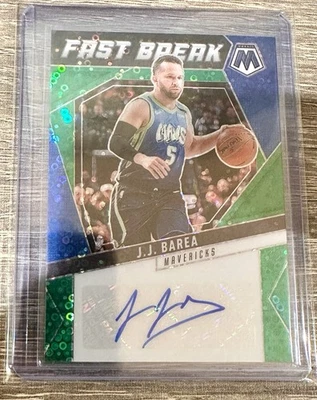 🔥2024-25 Panini Mosaic JJ Barea #AFB-JJB Green Disco 1/5 Fast Break Autograph🔥 - Image 1 of 3