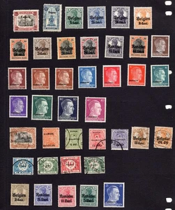 LOTE DE SELLOS DE ALEMANIA OCUPACIONES CUESTIONES, MH Y USADO - Imagen 1 de 2
