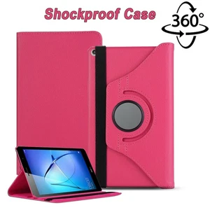 Stoßfeste Hülle für Huawei MediaPad Tab 5 9.6 Leder 360 Flip Folio Ständer Cover - Bild 1 von 4