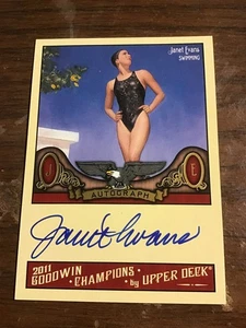 Janet Evans 2011 Upper Deck Goodwin Champions Autograph Olympic Champion - Bild 1 von 2