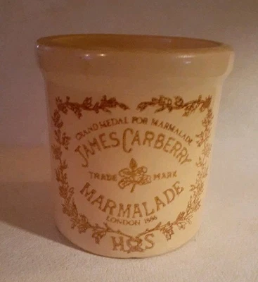 Vaso de cerámica de gres mermelada James Carberry de colección  Foto 1 de 4
