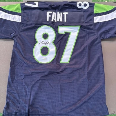 Noah Fant Autographed Signed XL Custom Seahawks Jersey-JSA Witnessed - Image 1 of 4
