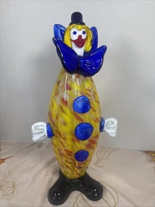 Vintage Murano Italien Kunst Glas 15" CLOWN FIGUR Fratelli Pitau venezianische Skulptur - Bild 1 von 14
