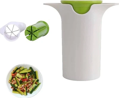 Cortadora/hierba decapado de verduras Microplane Veggie Wedgie de mano blanca/verde Foto 1 de 3