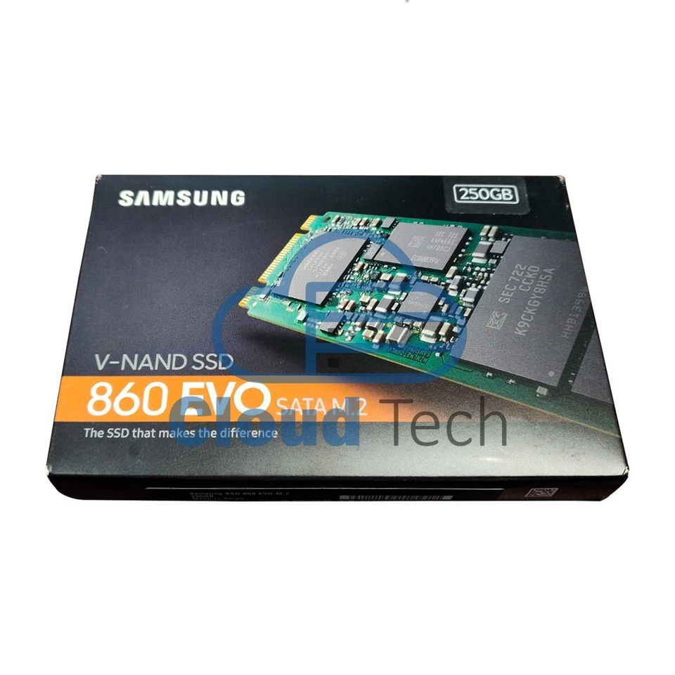 New MZ-N6E250 Samsung 860 EVO 250GB 6Gbps MLC SATA  M.2 2280 SSD MZ-N6E250BW - Image 1 of 1