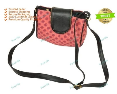 Multiuso a Lunares Estampado Cuero Aspecto Mujer Hombro Daily Usemessenger Bolsa - Imagen 1 de 4