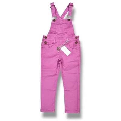 Mono Jamie Kay Jordie Niñas 4 Rosa Orquídea Ajustable Mezcla de Algodón Sarga Nuevo Foto 1 de 4