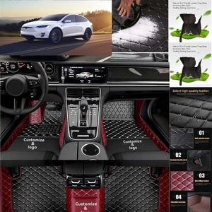 For Tesla Model Y Car Floor Mats Carpets Cargo Liners Custom All Weather - Imagen 1 de 28