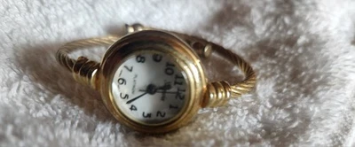 Geneva Platinum Gold Cable Band Women's Cuff Watch, Has A New Battery  - Image 1 of 4